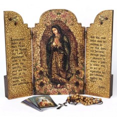 Lady of Guadalupe Triptych w/box  (10" x 12")