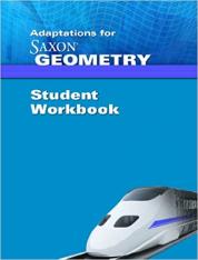 Saxon Geometry Adaptations Student Workbook