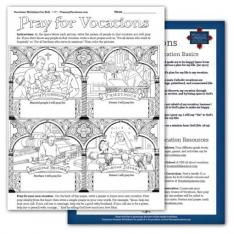 Pray for Vocations Coloring Sheet (All Ages)