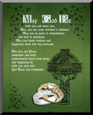 Irish Blessing Graphic Wall Plaque - 8" x 10"
