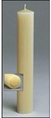 100% Beeswax Altar Candle - 1-1/2 x 12" (12/box)