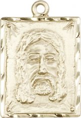 Holy Face Image Gold-Filled Medal