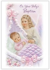 On Your Baby's Baptism - Baby Baptism Card - Pack of 6 or 12