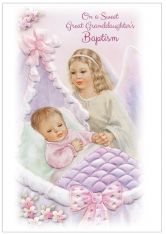 On a Sweet Great Granddaughter's Baptism - Pack of 6 or 12