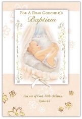 For a Dear Godchild's Baptism - Pack of 6 or 12