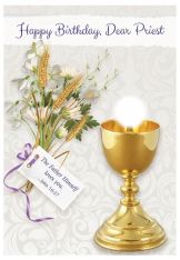 Happy Birthday Priest - Birthday Card - Pack of 6 or 12