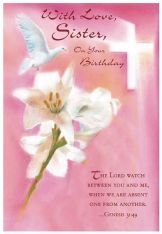 With Love, Sister Birthday Card