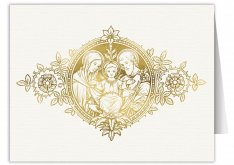 Holy Family Woodcut Note Card (Pack of 6 Cards)