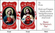 Mini St. Valentine's Day Greeting Card - Pack of 5