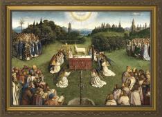 Altar of the Lamb Framed Canvas Art (24 x 42")