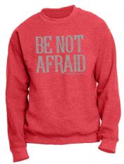 Be Not Afraid Heather Red Crewneck Sweatshirt