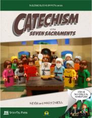 Catechism of the Seven Sacraments with LEGO Characters in book