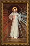Divine Mercy Image Standard Gold Frame (Skemp)