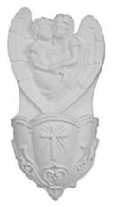 4 3/4" Guardian Angel Holy Water Font