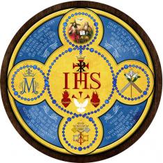 Holy Name Emblem Outdoor Wood Plaque