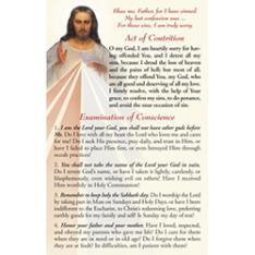 Act of Contrition Prayer Card