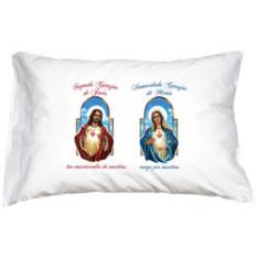 Prayer Pillowcase: Sacred Heart of Jesus & Immaculate Heart of Mary (Spanish)