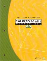 Saxon Math 6/5 (Grade 5)