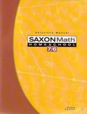 Saxon 76 Homeschool Solutions Manual 4th edition