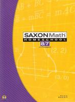 Saxon Math 8/7 (Grade 7)