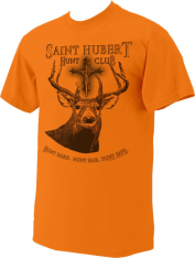 St. Hubert Hunt Club T-Shirt. Safety Orange. Sz: 3XL