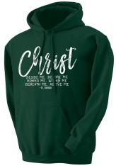 Christ Beside Me St. Patrick Forest Green Hoodie