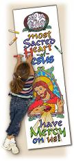 Catholic Coloring Posters Deluxe Sacred Heart