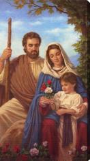 Holy Family 10" x 18" Canvas Print