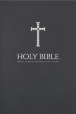 Gray Cross Paperback Bible (ESV-CE)