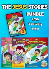 The Jesus Stories Bundle: Volume 1 DVD and 3 Coloring Books