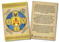 Latin Holy Name Emblem Faith Explained Cards - Pack of 50