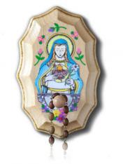 Wooden Rosary Holder Kit - Immaculate Heart of Mary