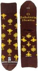 Monstrance Socks - Coffee