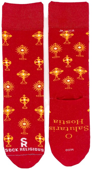 Monstrance Socks - Red