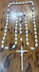 Oval Bead Luminous Wall Rosary 60"
