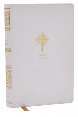 NRSVCE Sacraments of Initiation Catholic Bible, White, Comfort Print