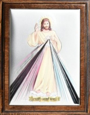 Divine Mercy Colored Plaque