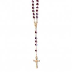 January Birthstone Crystal Rosary (Garnet)