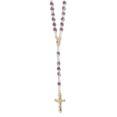 February Birthstone Crystal Rosary (Amethyst)