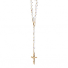 April Birthstone Crystal Rosary (Diamond)
