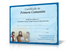 Signos de la Gracia - Dios te ama: Certificados para Primera Comunión (20)