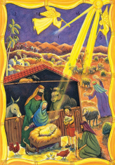 Folded Advent Calendar Card