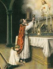 Priest at Altar - Mass Card for the Living - 12 pack