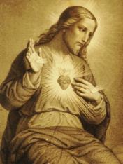 Sacred Heart of Jesus Mass Card for the Deceased - 12 pack