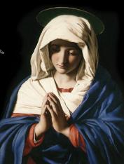 Sorrowful Mother Mass Card for the Deceased - 12 pack