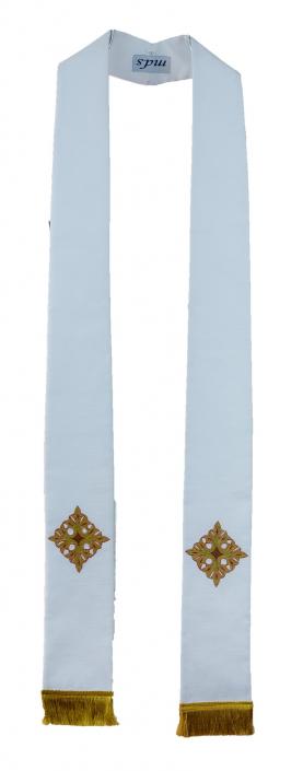 Cross of Flowers Art Silk Stole