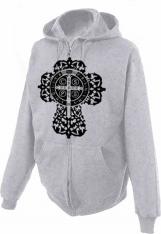 Benedictine Cross Zipper Hoodie