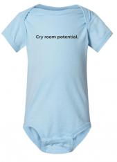 Cry Room Potential, Onesie - Light Blue