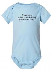 Press Here Onesie - Light Blue