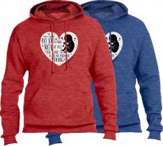 To Do a Thing Heather Pro-Life Hoodie